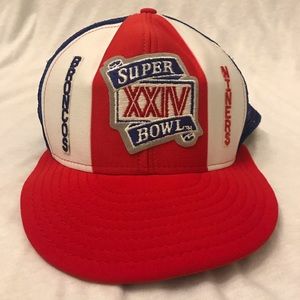 Vintage Super Bowl XXIV Niners v Broncos Hat